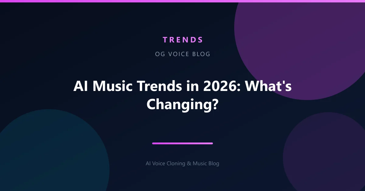 AI Music Trends in 2026: What's Changing?