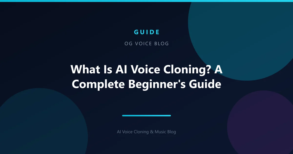 What Is AI Voice Cloning? A Complete Beginner's Guide