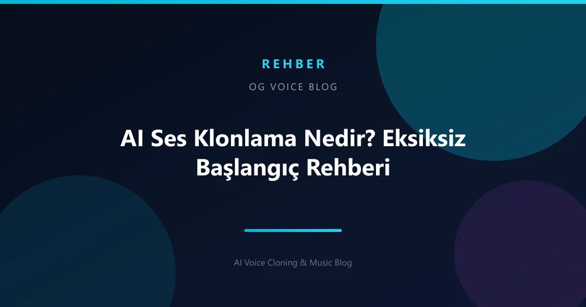 AI Ses Klonlama Nedir? Eksiksiz Başlangıç Rehberi